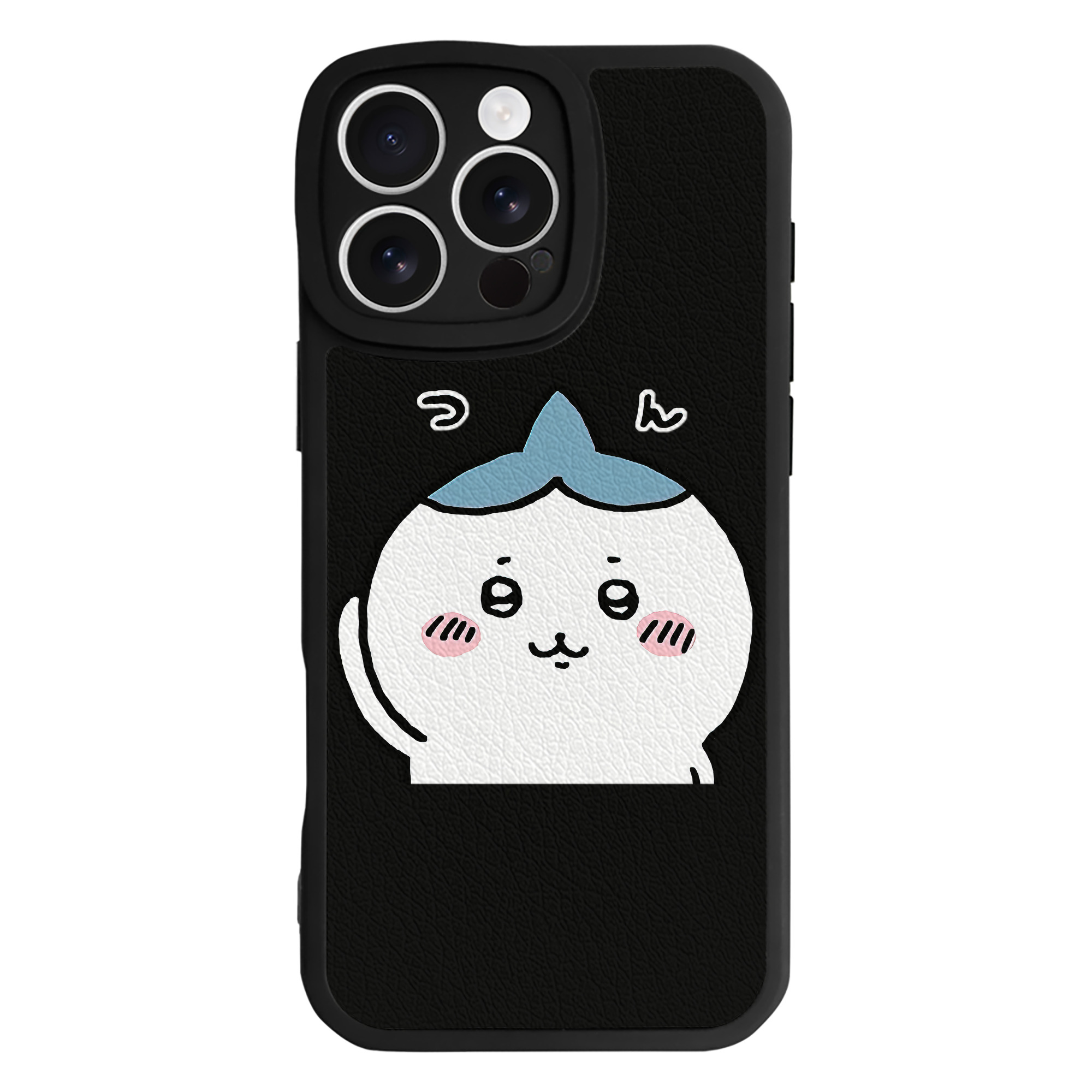 （画像用） ちいかわ ハチワレ Chii-kawa hachiware 【iPhone 16シリーズ対応】シリコンスマホケース（レザー調） 材質：シリコン